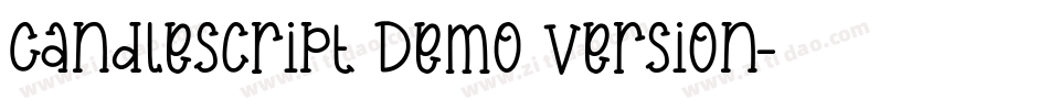 Candlescript Demo Version字体转换